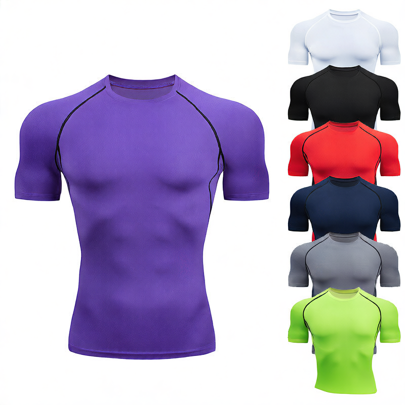Men's Fitness Short-Sleeved Sports 