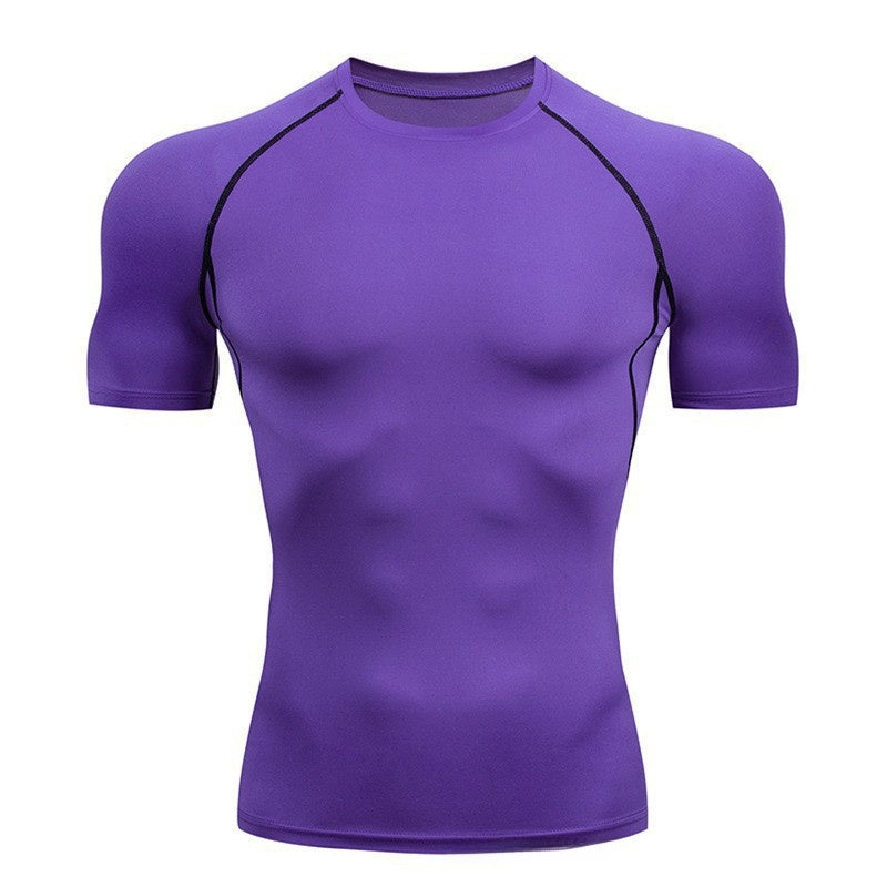 Men's Fitness Short-Sleeved Sports 