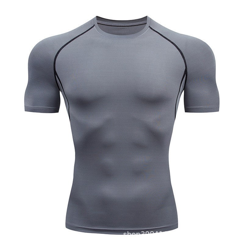 Men's Fitness Short-Sleeved Sports 